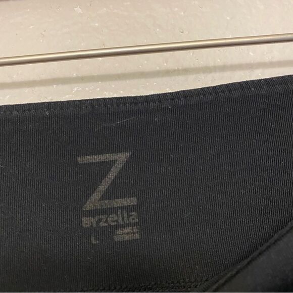 Z By Zella Womens Stretch hi rise Cropped capri Leggings Mesh Panels Size -Large - Picture 5 of 6